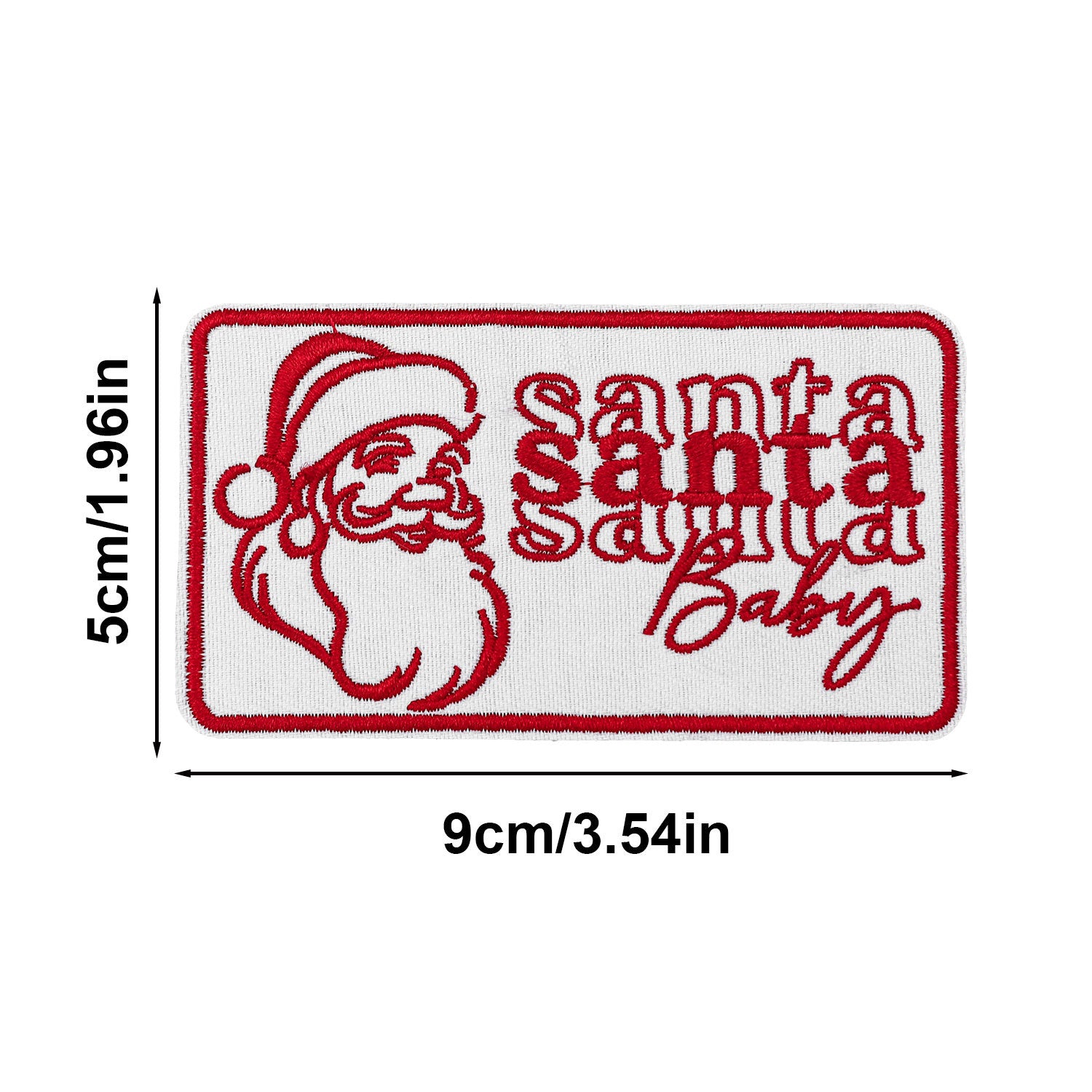 Wholesale Cross-border Christmas text embroidery patch Merry Christmas cloth patch clothing accessories hole patch